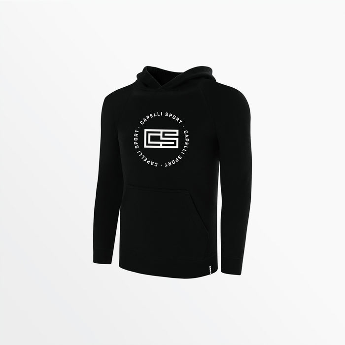 capelli YOUTH CIRCLE MONOGRAM PULLOVER HOODIE Black
