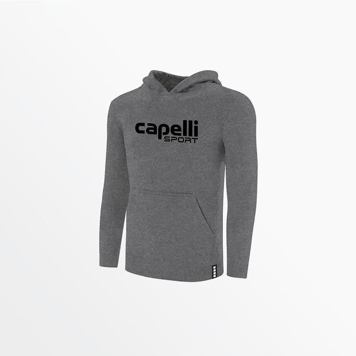 capelli YOUTH LOGO FLEECE PULLOVER HOODIE Dark Heather Grey