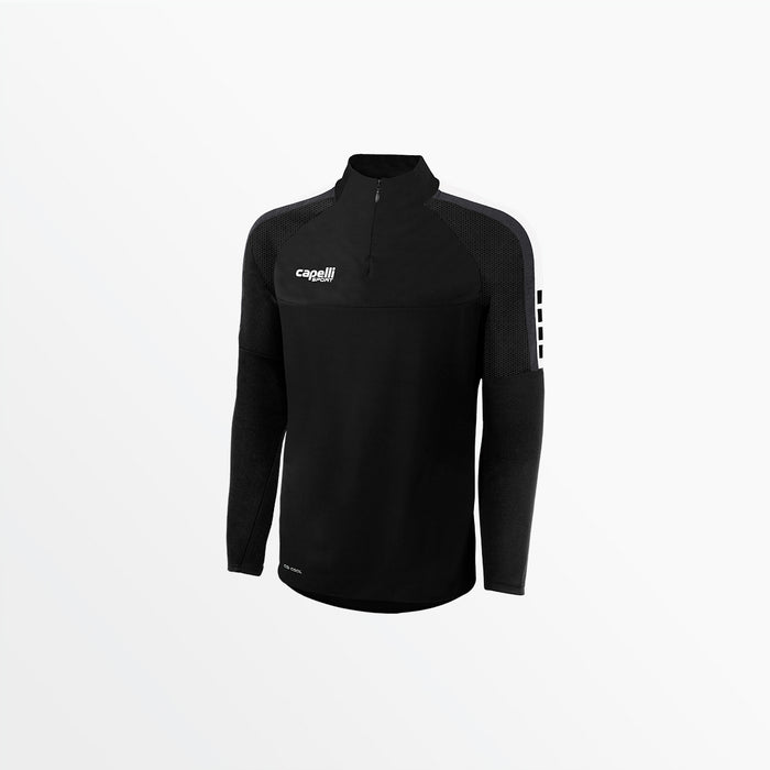 capelli YOUTH MADISON 1/4 ZIP TECHNICAL TRAINING TOP Black