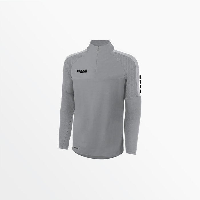 capelli YOUTH MADISON 1/4 ZIP TECHNICAL TRAINING TOP Light Grey