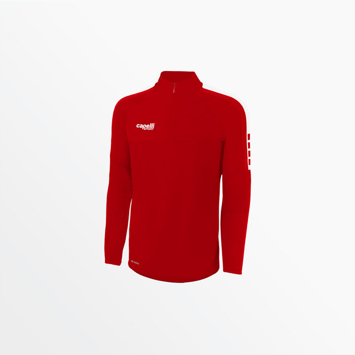 capelli YOUTH MADISON 1/4 ZIP TECHNICAL TRAINING TOP Red