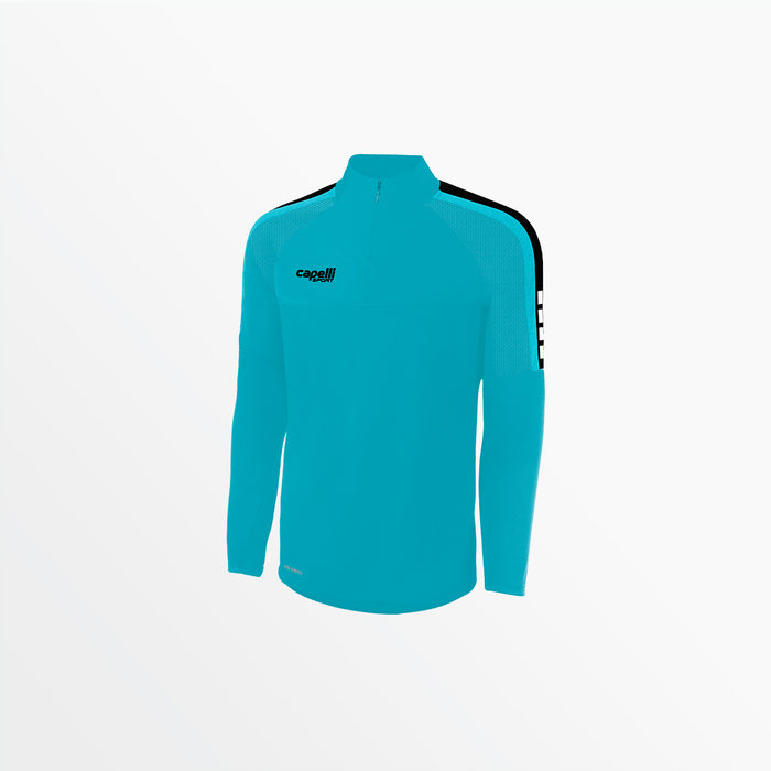 capelli YOUTH MADISON 1/4 ZIP TECHNICAL TRAINING TOP Turquoise