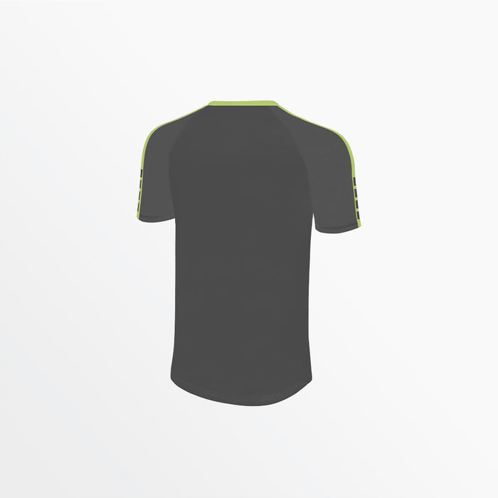 Capelli YOUTH MADISON SHORT SLEEVE TRAINING TOP Medium Grey Lime