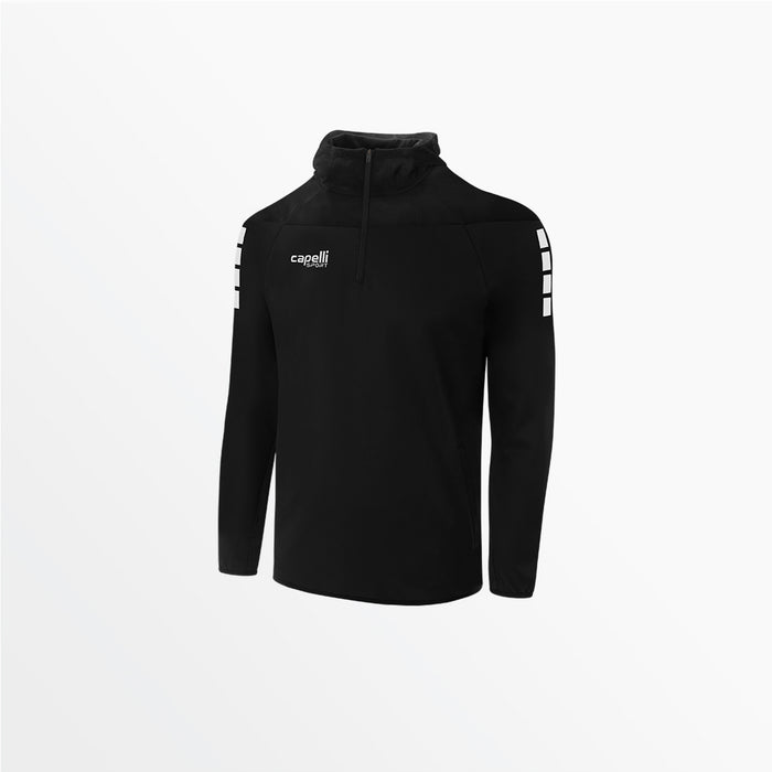 capelli YOUTH TRIBECA 1/4 ZIP THERMA FLEECE HOODIE Black
