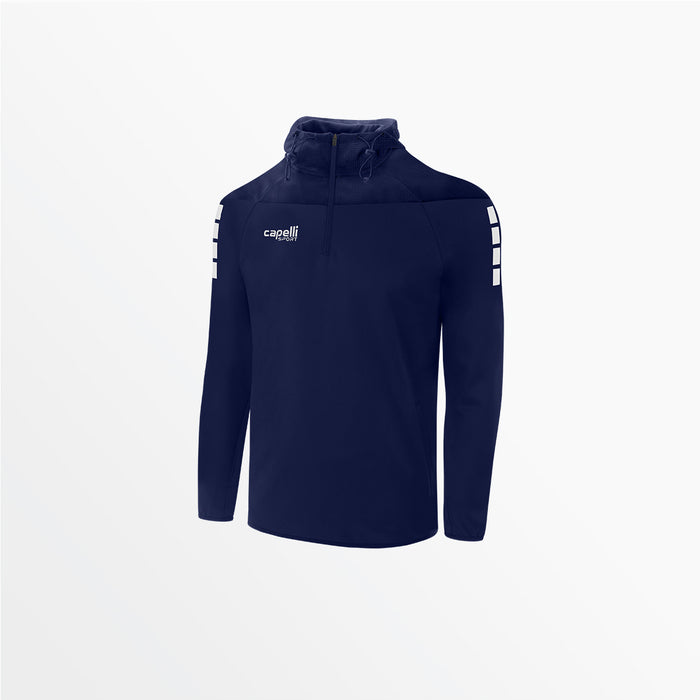 capelli YOUTH TRIBECA 1/4 ZIP THERMA FLEECE HOODIE Navy